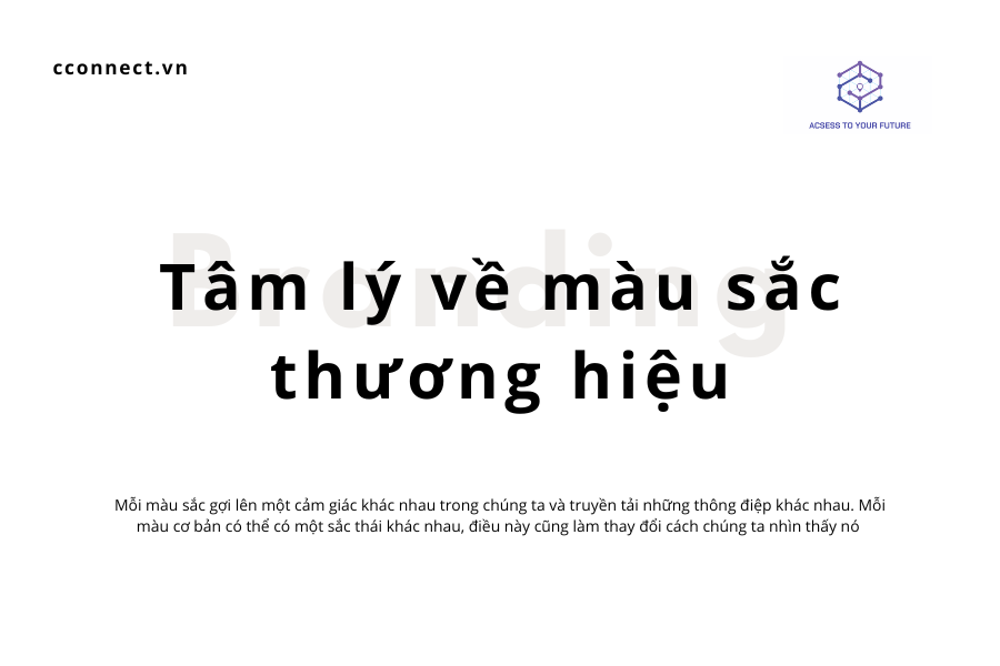 Tâm lý về màu sắc thương hiệu