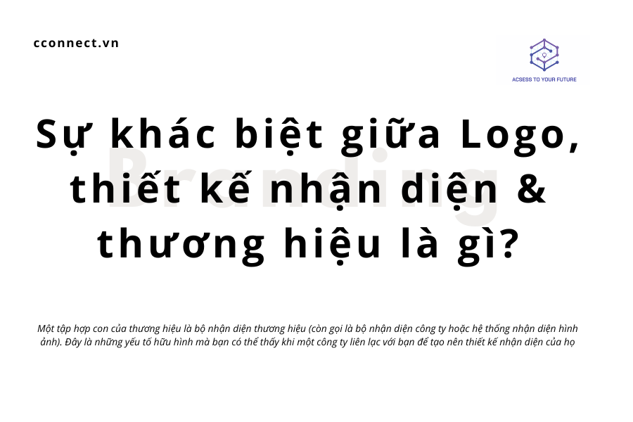 Sự khác biệt giữa Logo, thiết kế nhận diện & thương hiệu là gì?