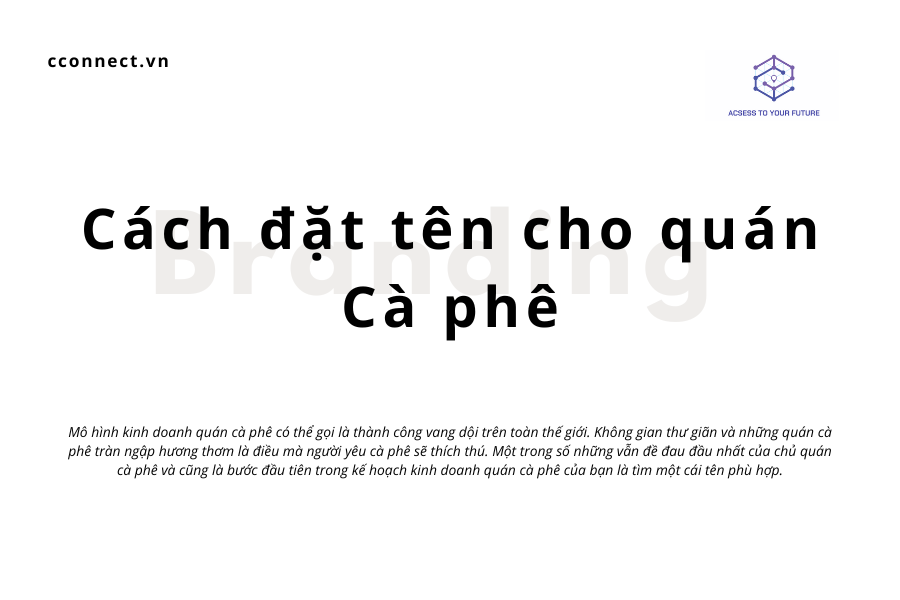 Cách đặt tên cho quán Cà phê